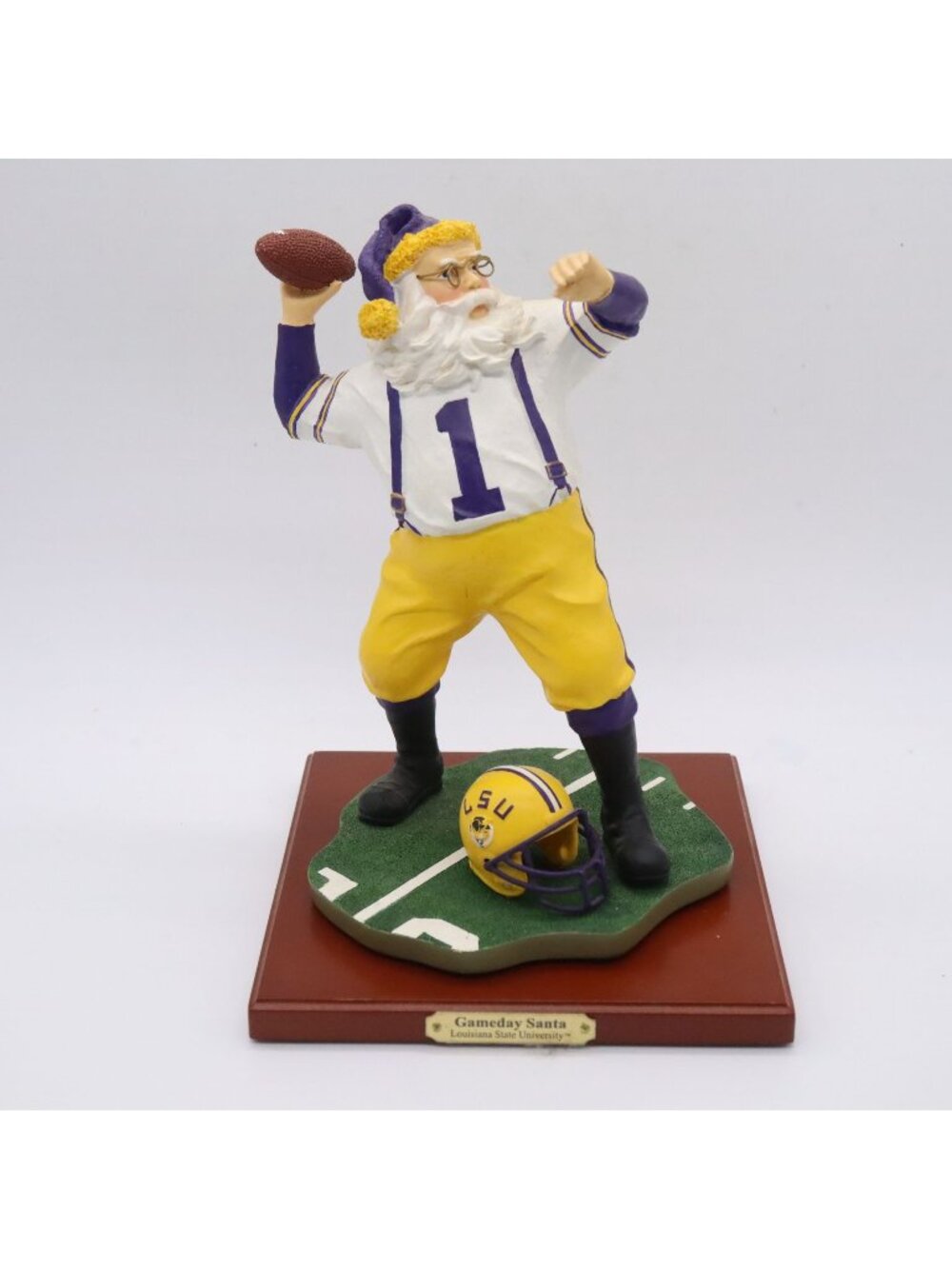 LSU Gameday Santa Claus 8.5" Collegiate Collectibles Louisiana State University